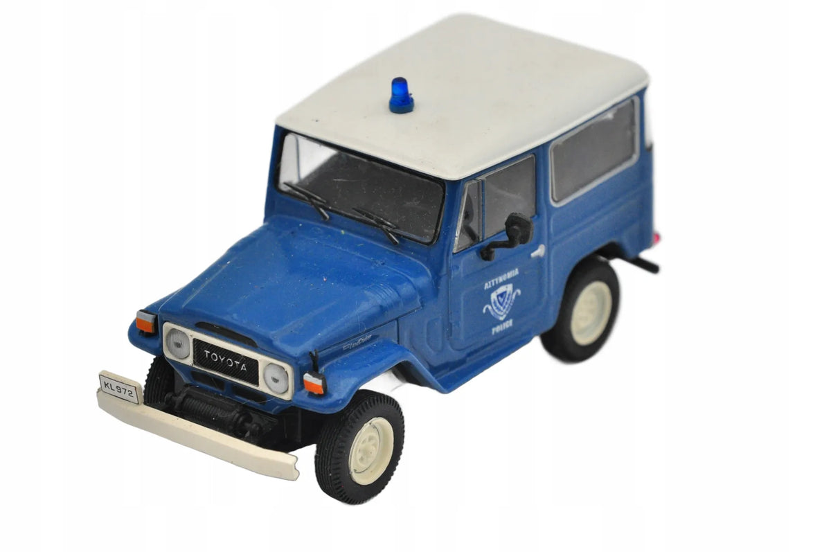 LAND CRUISER, Toyota, Resoraki, Die cast, Niebieski, 1:43