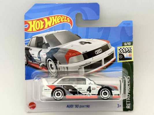 AUDI '90 QUATTRO, RETRO RACERS Hot Wheels 2023 Biały 1:64 Samochód Osobowy