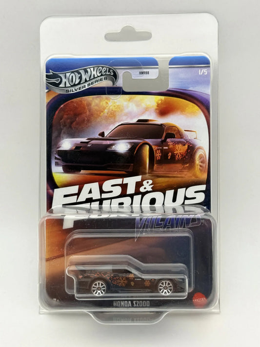 HONDA S2000 Fast & Furious Hot Wheels 2024 Czarny 1:64 Silver Protektor