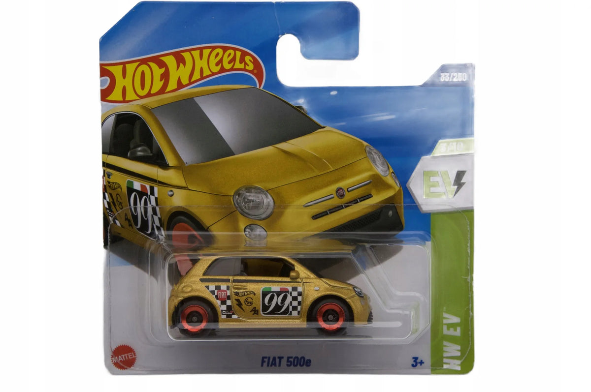 FIAT 500E Hot Wheels 2025 Złoty 1:64