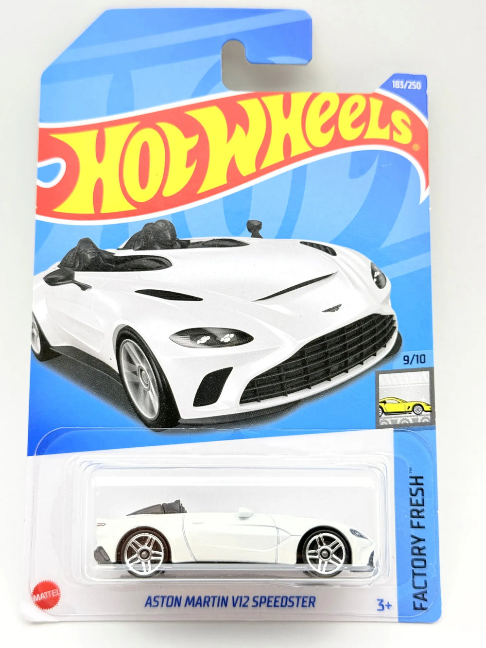 ASTON MARTIN V12 SPEEDSTER, Hot Wheels 2021, Die cast HHF41, Biały, 1:64