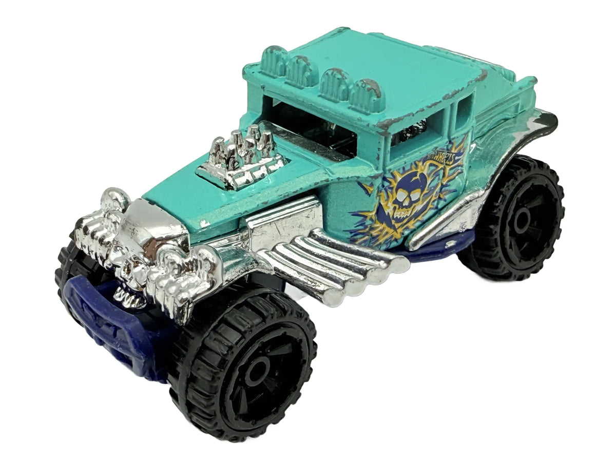 Baja Bone Shaker, Hot Wheels 2015, Die cast, Turkusowy, 1:64, Resoraki