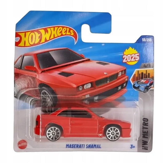 Maserati Shamal HW Metro Hot Wheels 2025 Czerwony 1:64