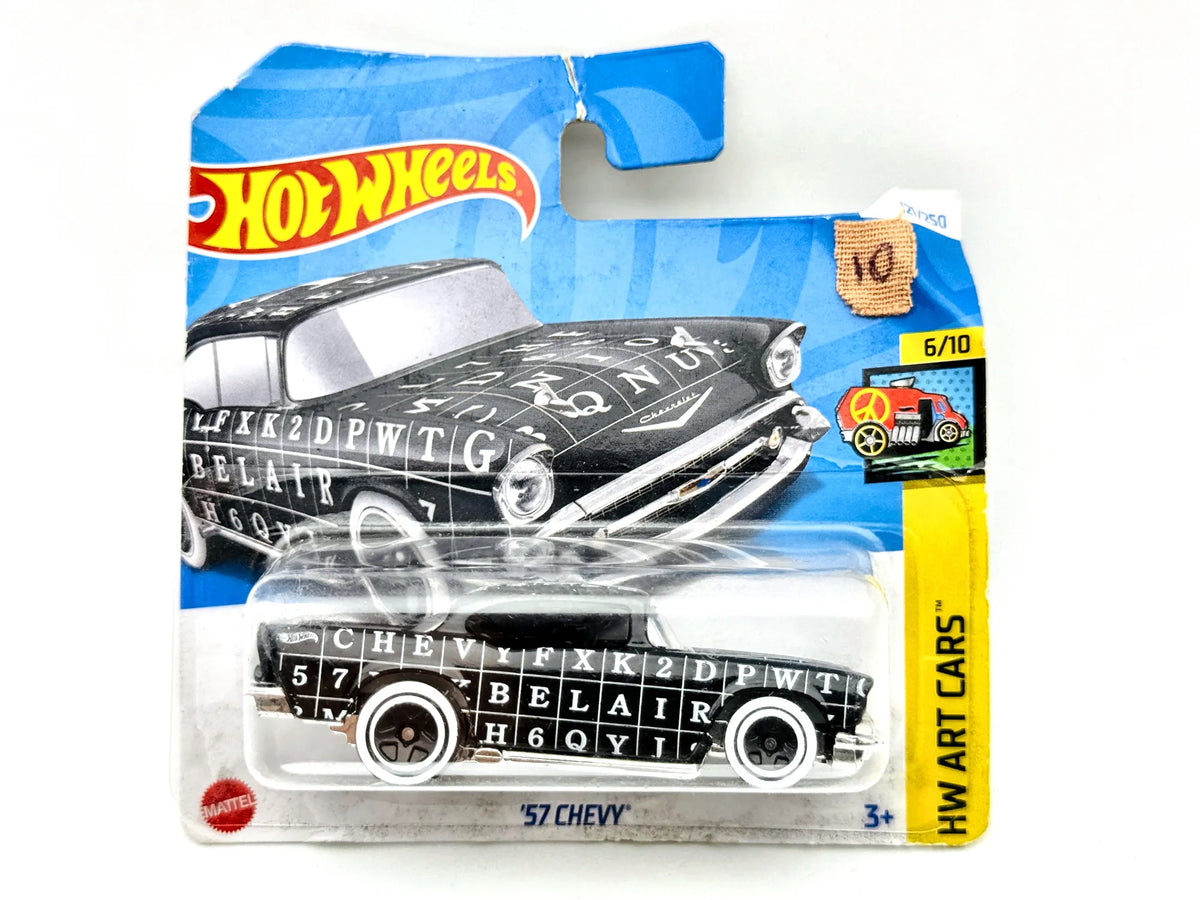 '57 Chevy Hot Wheels 2024 HW ART CARS 1:64 CHEVY BELAIR Blister Czarny