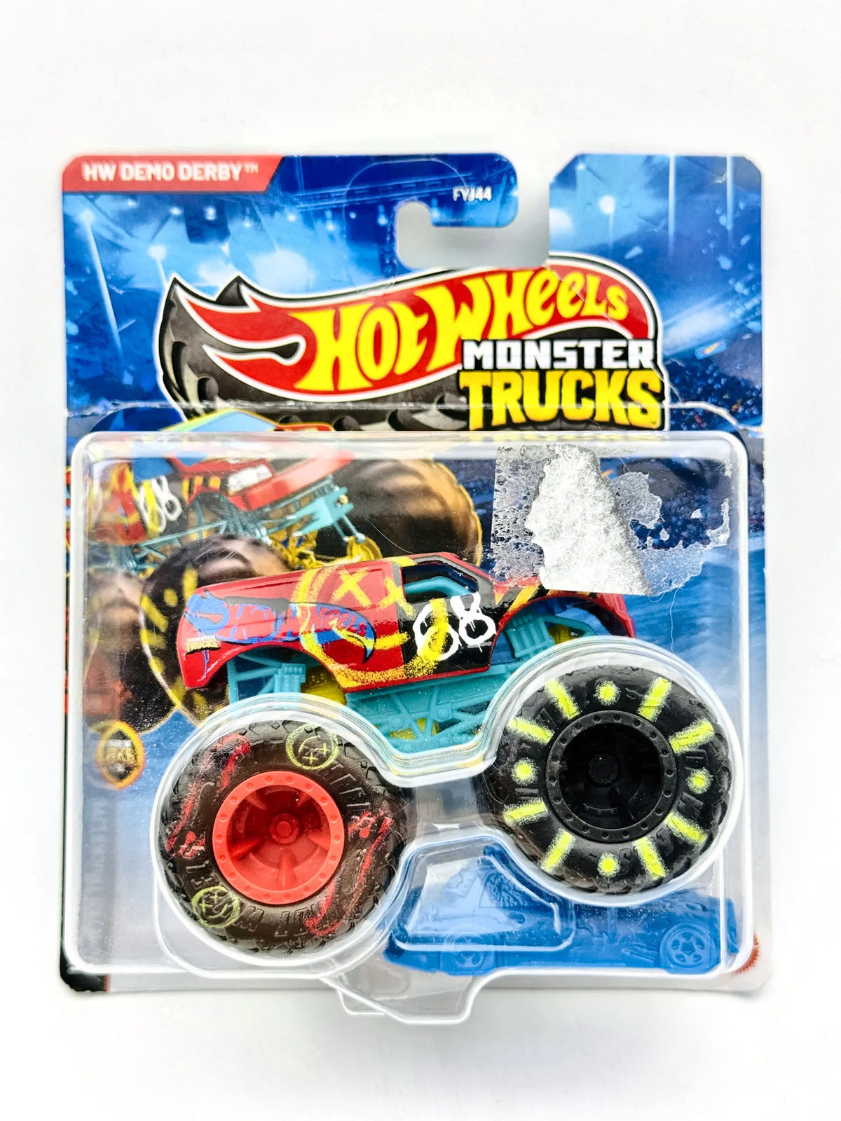 HW Demo Derby Hot Wheels 2026 1:64 Monster Truck Blister Turkusowy