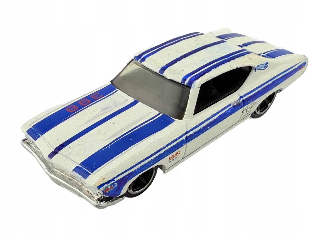 '69 CHEVELLE SS 396 TM GM, Hot Wheels 2007, Resoraki, Die cast, Biały, 1:64