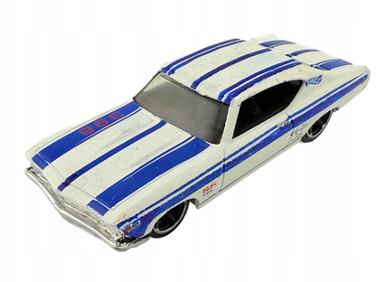 '69 CHEVELLE SS 396 TM GM, Hot Wheels 2007, Resoraki, Die cast, Biały, 1:64