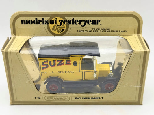 1912 FORD MODEL T Matchbox 1978 Żółty 1:43 Made in England SUZE