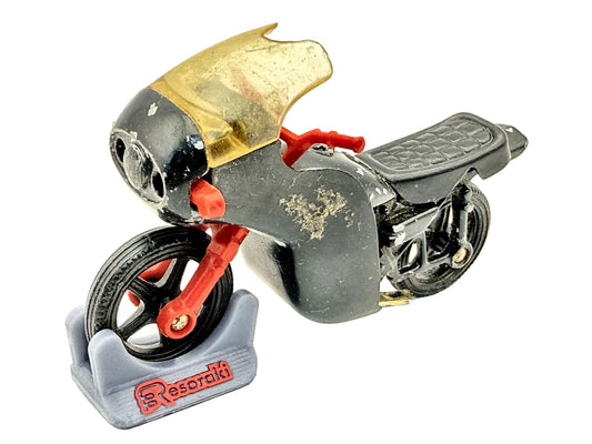 MOTOCYKL WYŚCIGOWY, Corgi 1978, Vintage Model Die cast Czarny 1:18 Resoraki