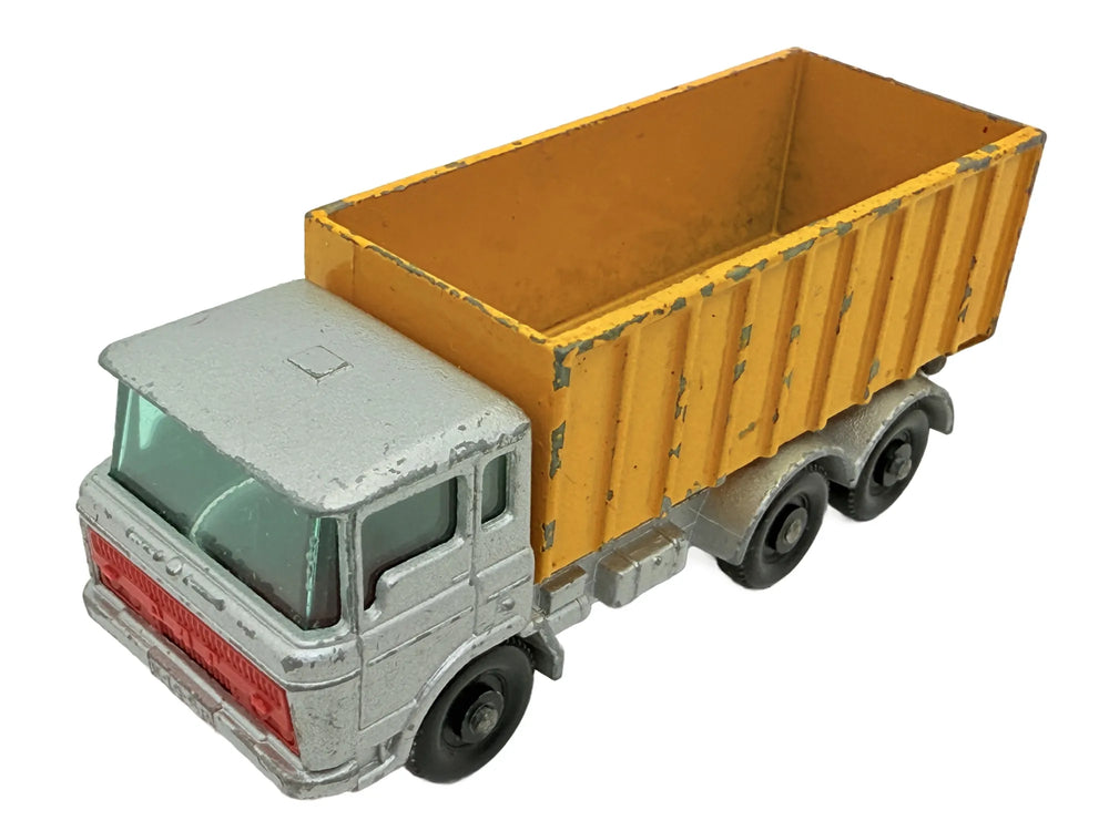 Daf Tipper Container Truck Matchbox Żółty 1:64 Made in England