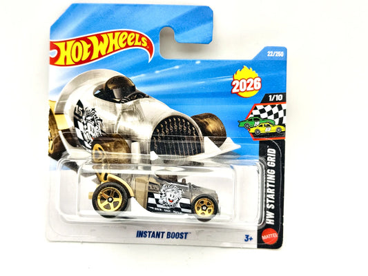 Instant Boost Hot Wheels HW Starting Grid 1:64 15 Blister Srebrny