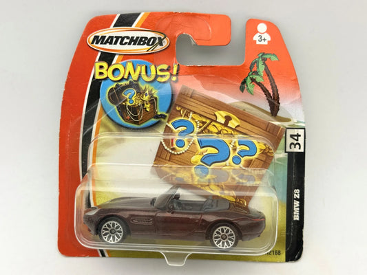 BMW Z8 Roadster Matchbox 2004 Bordowy 1:64