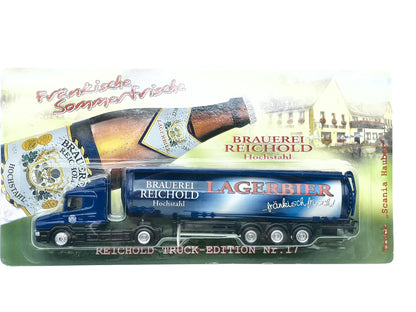 Scania Cysterna Grell 1:87 Niebieski Blister Brauerei Reichold Hochstah – zdjęcie 4