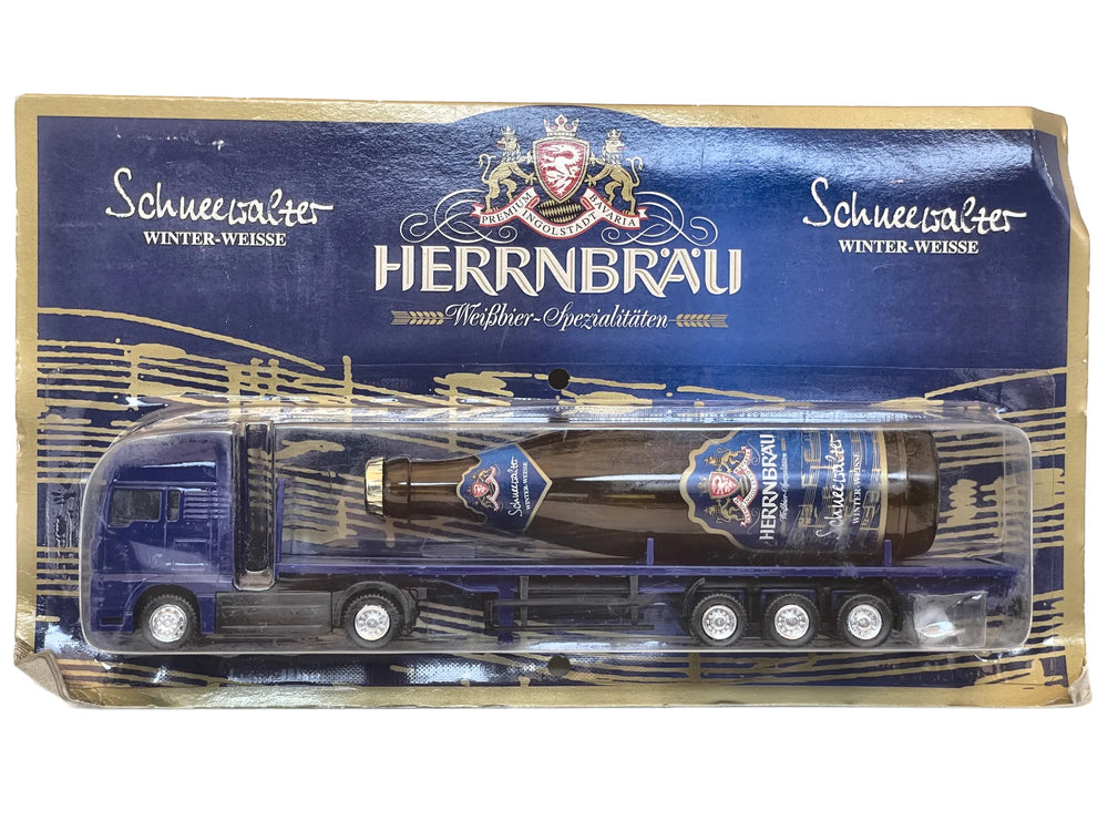 MAN TRUCK Hümmer 1:87 Niebieski Blister Reklama Butelka Piwa Herrnbrau