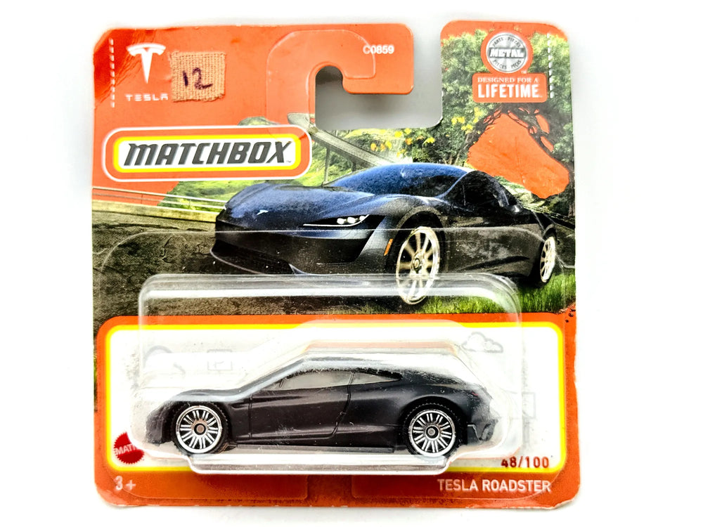 Tesla Roadster Matchbox 2023 Superfast 1:64 Blister Brązowy