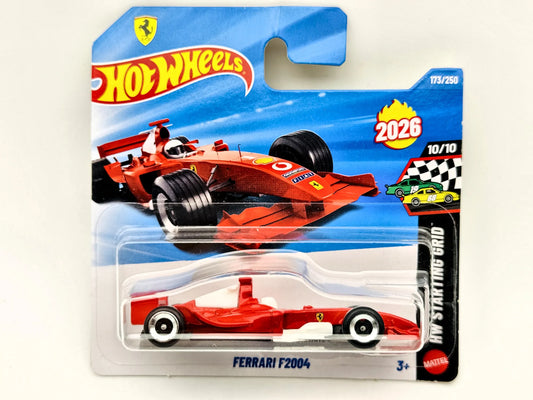 Ferrari F2004 Hot Wheels 2026 Fast & Furious 1:64 Bolid F1 Blister Czerwony