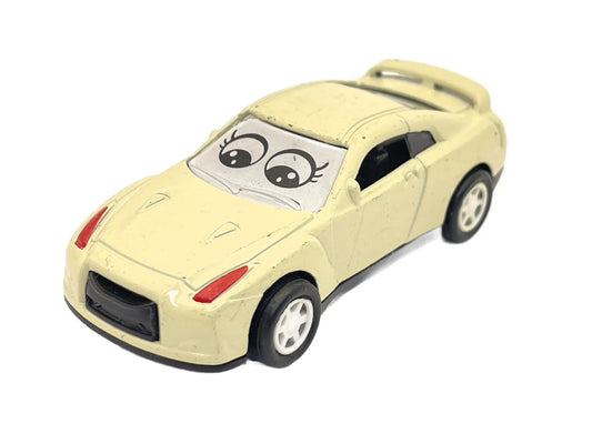 NISSAN GT-R, Inspiracja Autka Disney, Resoraki, Die cast, Kremowy 1:55