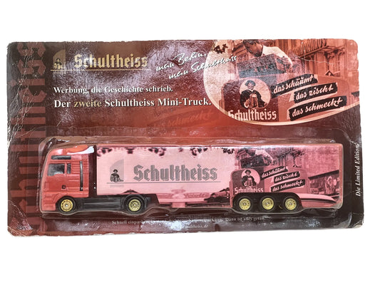MAN TRUCK Hümmer 1:87 Różowy Reklama Der zweite Schultheiss Mini-Truck