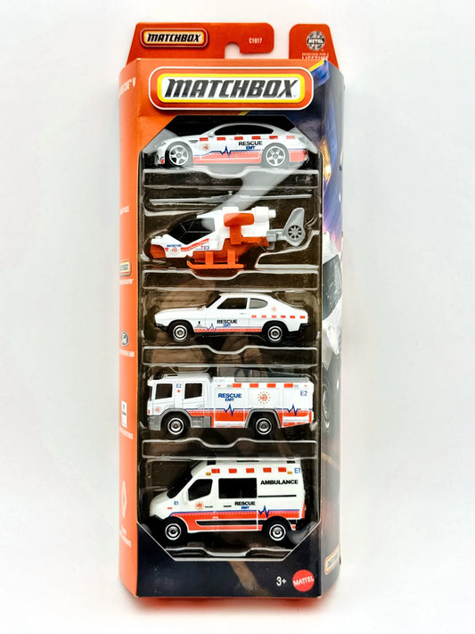 Rescue Squad Matchbox 1:64 Blister Biały