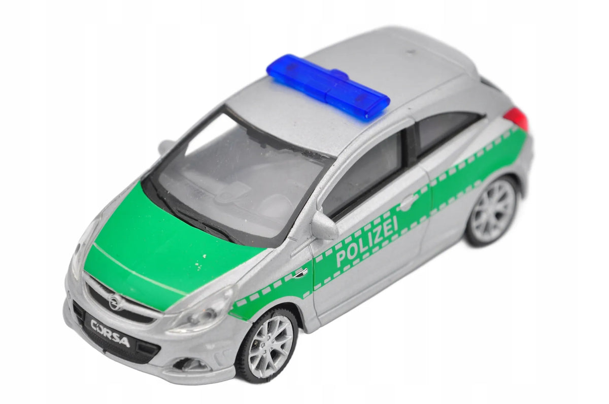 OPEL CORSA OPC, Welly, Resoraki, Die cast 44014, Srebrny, 1:60