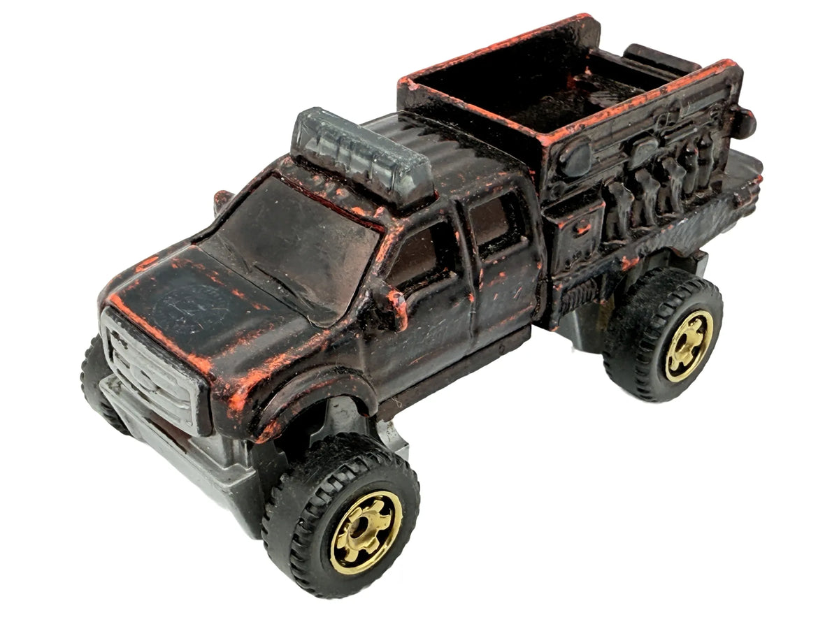 FORD F-350 SUPER DUTY SUPERLIFT, Matchbox 2011, Die cast MB837, Czarny 1:78