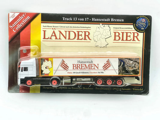 MAN F90 Grell 1:87 Ciężarówka Promocyjna LÄNDER BIER Blister Biały
