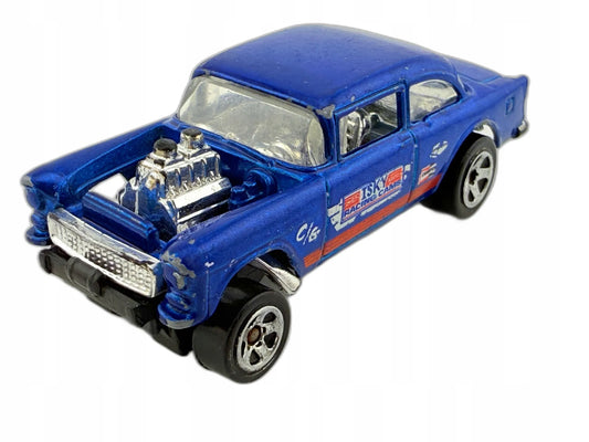 '55 Chevy Bel Air Gasser Mainline Hot Wheels Niebieski 1:64