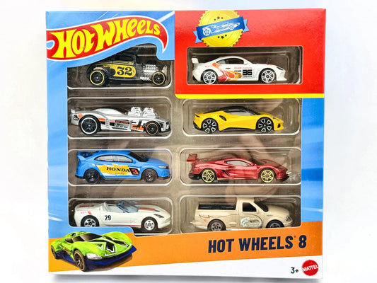8 Pack HW VEHICLES Hot Wheels 2025 1:64 53 Blister Wielokolorowy