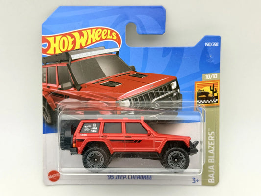 '95 JEEP CHEROKEE Baja Blazers Hot Wheels 2022 Czerwony 1:64