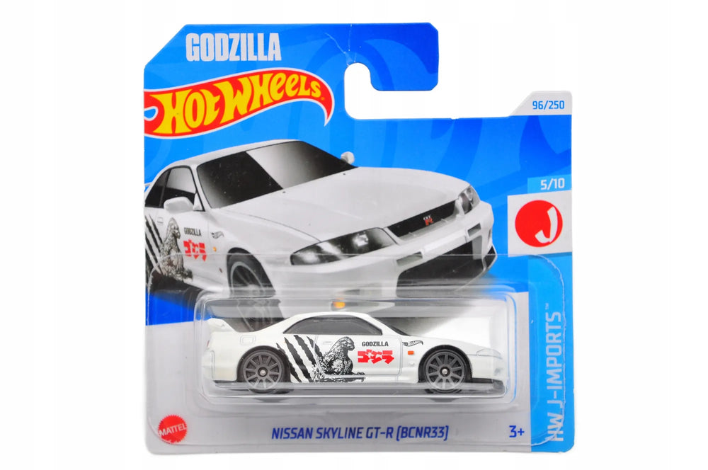 Nissan Skyline Gt-R (Bcnr33) HW J-IMPORTS Hot Wheels 2024 Biały 1:64