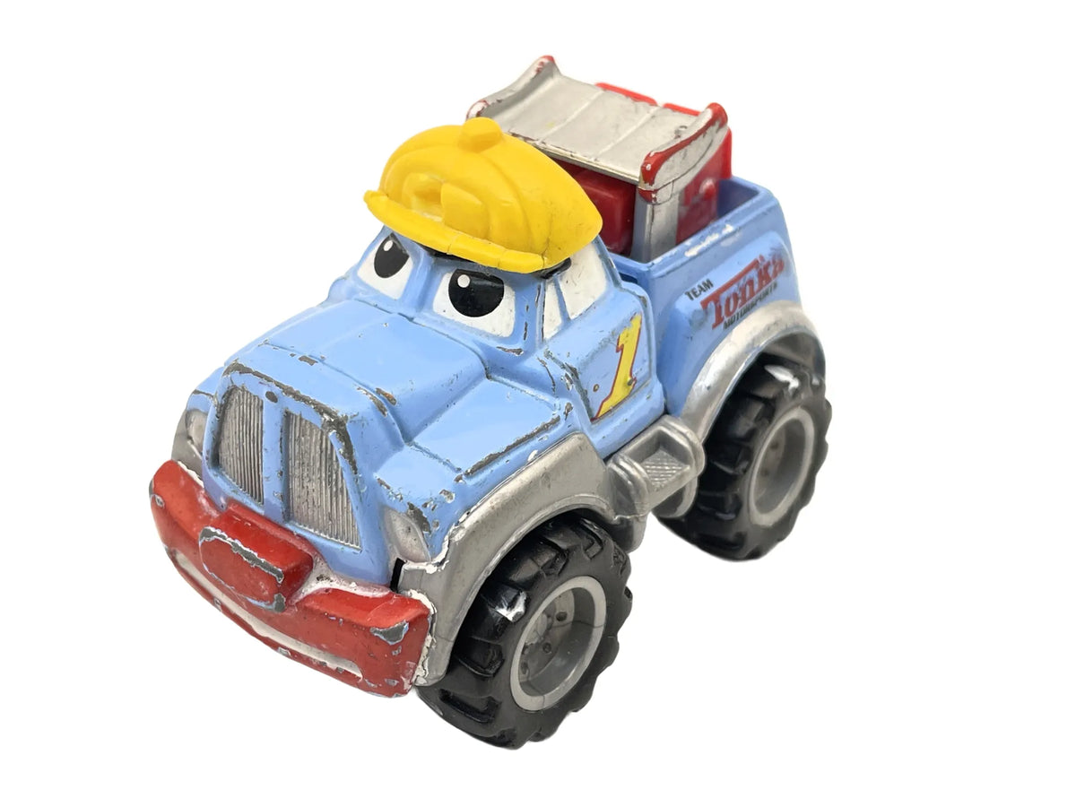 Pullback Chuck, Chuck & Friend, Tonka - Hasbro - Maisto 2000 Niebieski 1:64