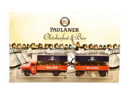 Man Oldtimer Z Przyczepą Plandekową Hümmer 1:87 Paulaner OktoberFest Bier