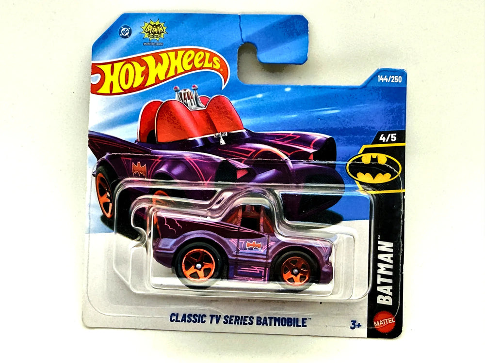 Classic TV Series Batmobile Hot Wheels Mainline 1:64 Blister Fioletowy