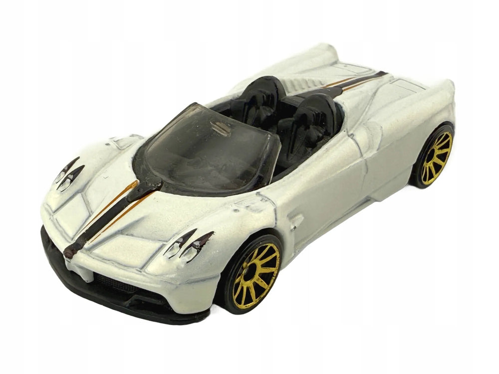 PAGANI HUAYRA ROADSTER, Hot Wheels 2017, Resoraki Die cast DTW86 Biały 1:64
