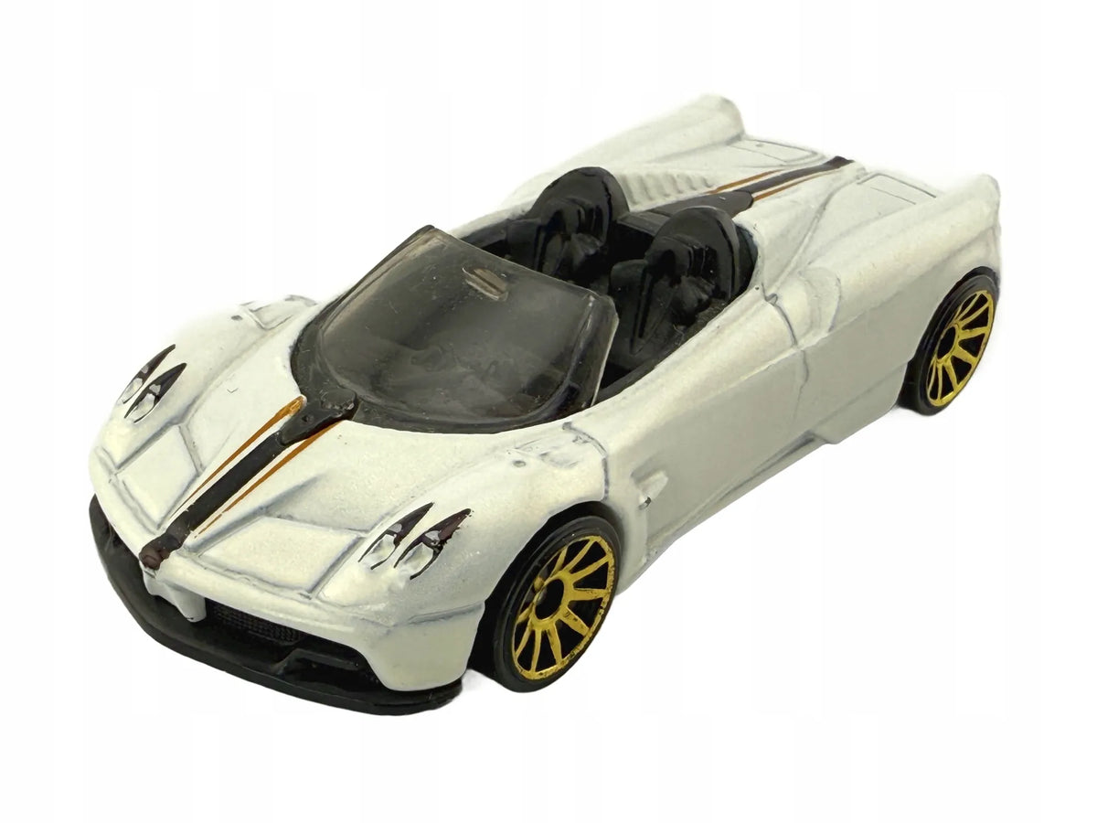 PAGANI HUAYRA ROADSTER, Hot Wheels 2017, Resoraki Die cast DTW86 Biały 1:64