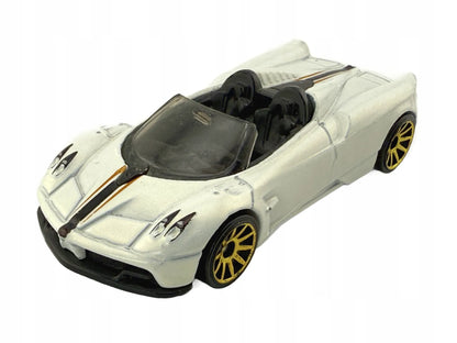 PAGANI HUAYRA ROADSTER, Hot Wheels 2017, Resoraki Die cast DTW86 Biały 1:64