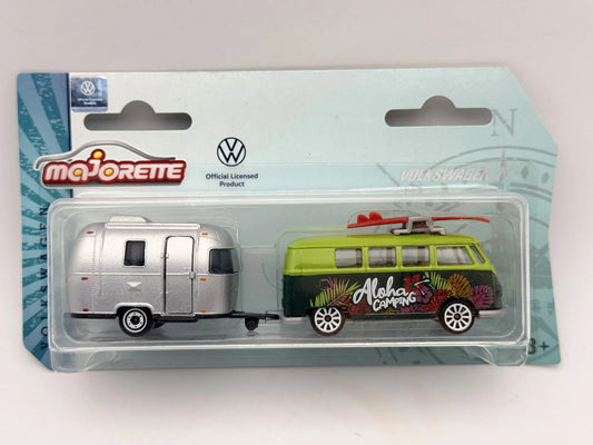 Volkswagen The Originals Trailer T1 The Originals Majorette Zielony 1:64