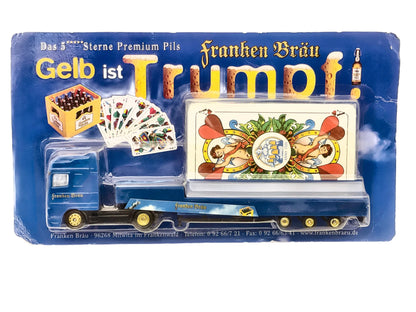 DAF 95XF Hümmer 1:87 Ciężarówka Promocyjna Franken Bräu Blister Niebieski