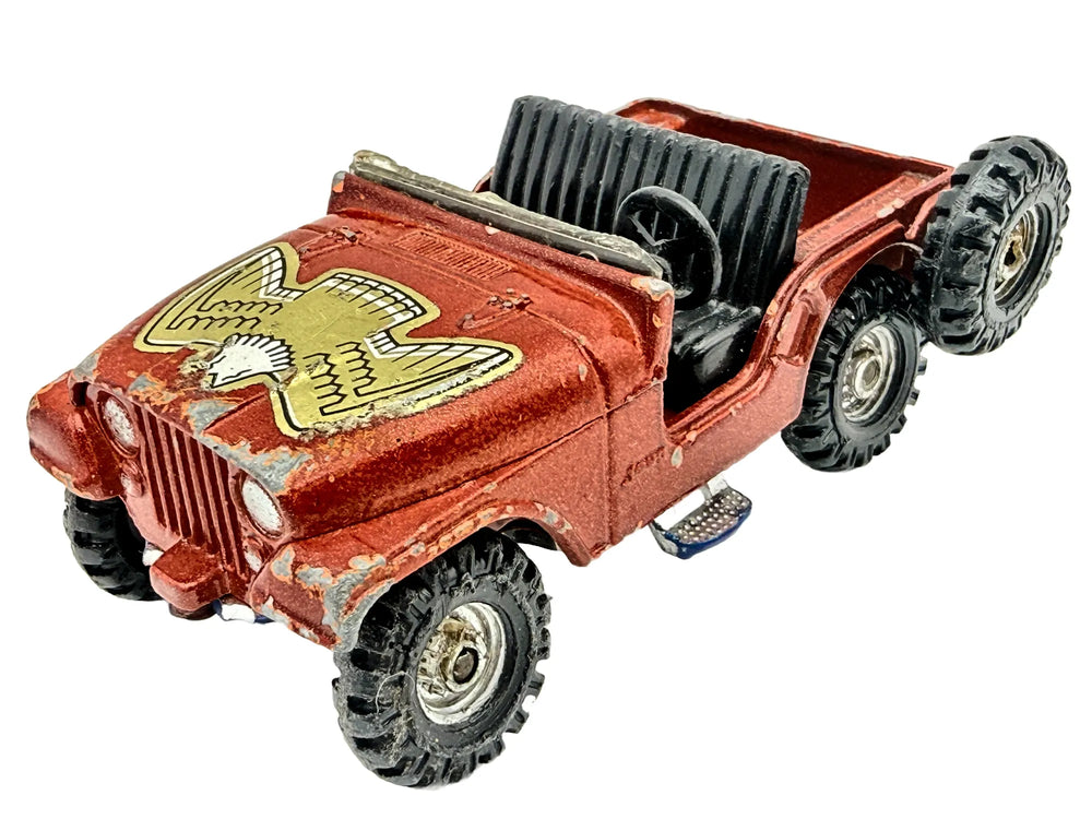 JEEP CJ-5, Corgi, Made in Great Britain, Die cast 72, Czerwony, 1:43