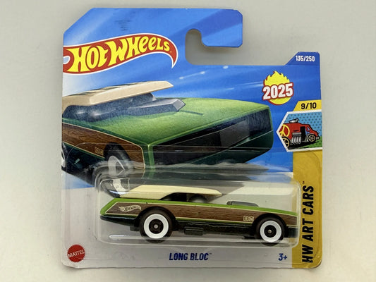 LONG BLOC HW ART CARS Hot Wheels 2025 Zielony 1:64