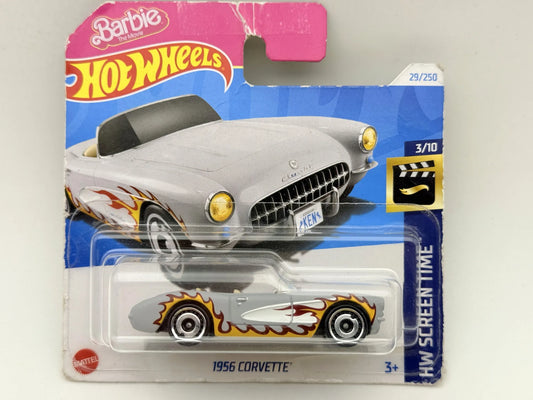 1956 CORVETTE HW Screen Time Hot Wheels 2024 Szary 1:64 Barbie