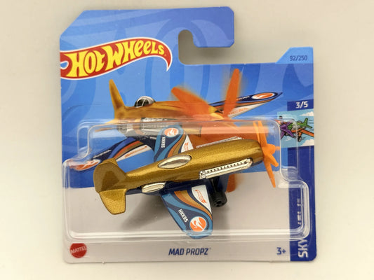 Samolot MAD PROPZ Sky Show Hot Wheels 2023 Złoty 1:64 TH Treasure Hunt