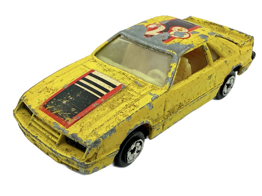 Ford Mustang, Yatming, Die cast, Resoraki, Żółty, 1:64