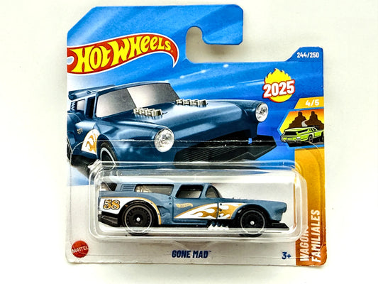Gone Mad Hot Wheels 2025 Wagons Familiales 1:64 56 Blister Niebieski