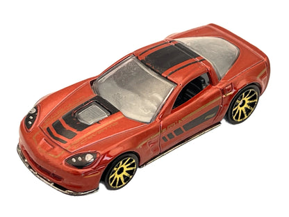 09 corvette zr1, Hot Wheels, Resoraki, Die cast, Czerwony 1:64