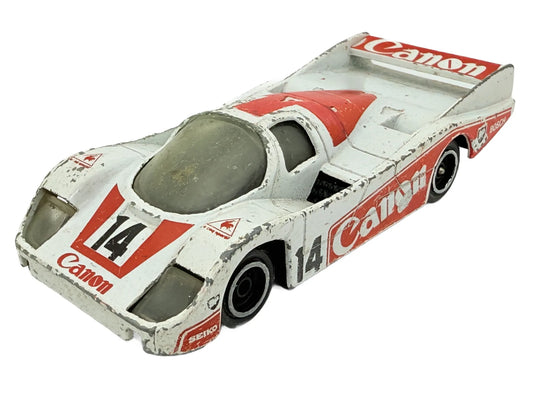 Porsche 956, Corgi, made in Great Britain, die cast resoraki
