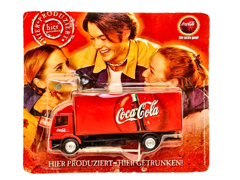 Mercedes Atego Grell Coca-Cola 1:87 Ciężarówka Promocyjna Blister Czerwony