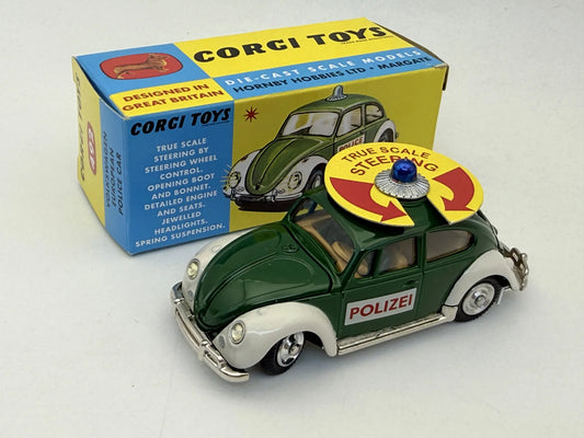 VOLKSWAGEN EUROPEAN POLIZEI 1966 Policja Corgi Zielony 1:43