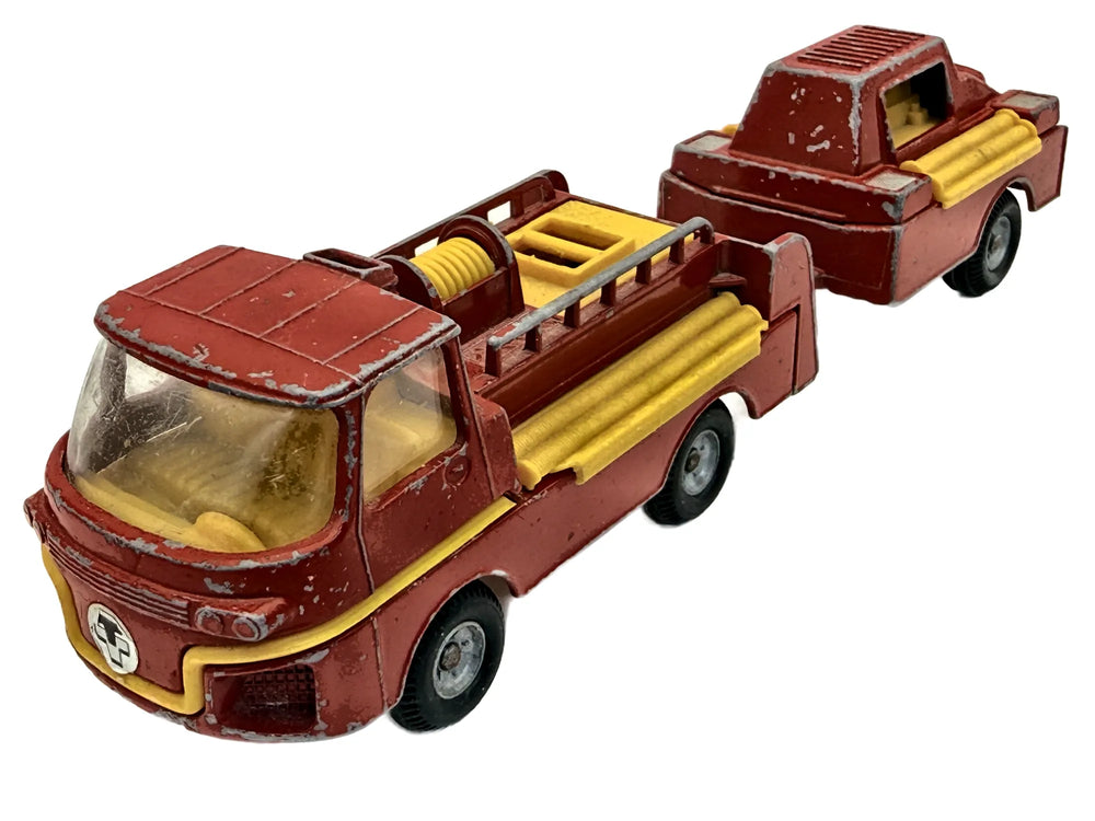 TURBINE TRUCK, WÓZ STRAŻACKI, Corgi, Die cast, Czerwony, 1:43, Resoraki