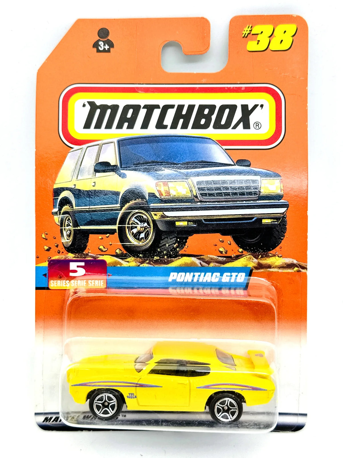 Pontiac GTO Matchbox 1997 Matchbox Series 1:64 Blister Żółty Muscle Car